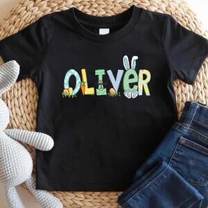 Personalized Easter Tee, Boy Easter T-Shirt,  Easter Shirt
